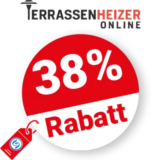 38% Terrassenheizer-online Rabatt – Auf Elektrostrahler