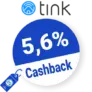 5,6% tink Cashback – AUF ALLES