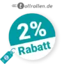 2% tollrollen Rabatt – Bei Vorkasse