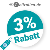3% tollrollen Rabatt – AUF ALLES