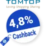 4,8% TOMTOP Rabatt – Cashback