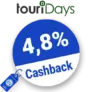 4,8% touriDat Cashback – AUF ALLES