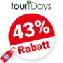 43% touriDat Rabatt – Auf Touritipps