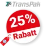 25% TransPak Rabatt – Angebote