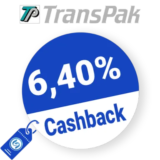 6,40% TransPak Rabatt – Cashback
