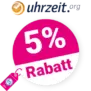 5% Uhrzeit.org Gutschein – Neukunden