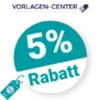 5% Vorlagen-Center Rabatt – Newsletter