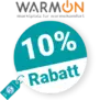 10% Warm-On Rabatt – AUF ALLES