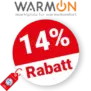 14% Warm-On Rabatt – Sale