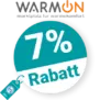 7% Warm-On Rabatt – AUF ALLES