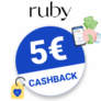 5€ weareruby Cashback