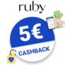 5€ weareruby Cashback