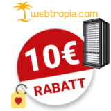 10€ webtropia.com Gutschein