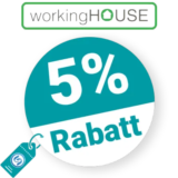 5% workingHOUSE Rabatt – Newsletter